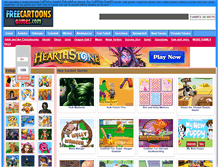 Tablet Screenshot of freecartoonsgames.com